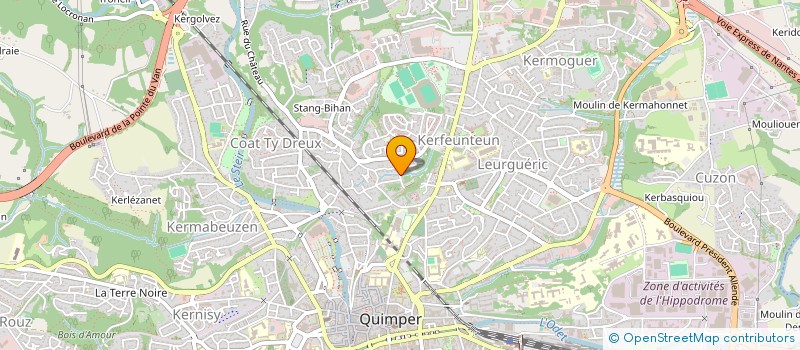 localisation de l'entreprise MLC HOLDING à QUIMPER