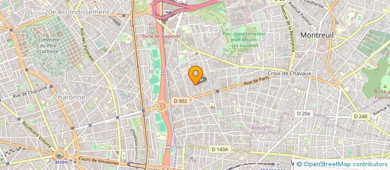 localisation de l'entreprise MLC IMMOBILIER à MONTREUIL