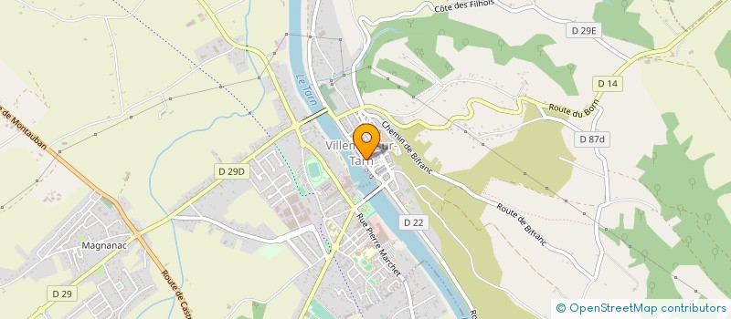 localisation de l'entreprise MLC IMMOBILIER  VILLEMUR-SUR-TARN