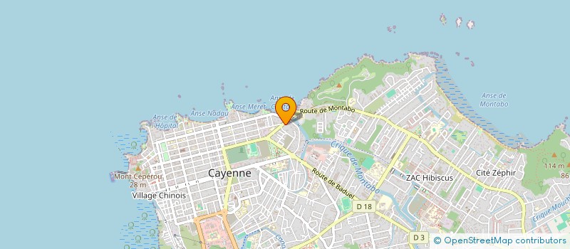 localisation de l'entreprise MLC INVEST  CAYENNE