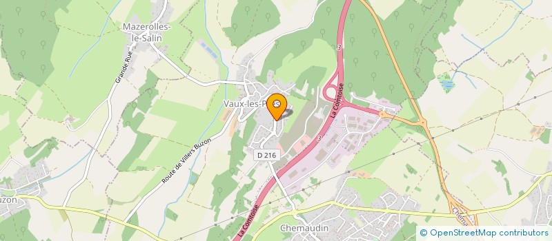 localisation de l'entreprise MLC LE BOCHET  CHEMAUDIN ET VAUX