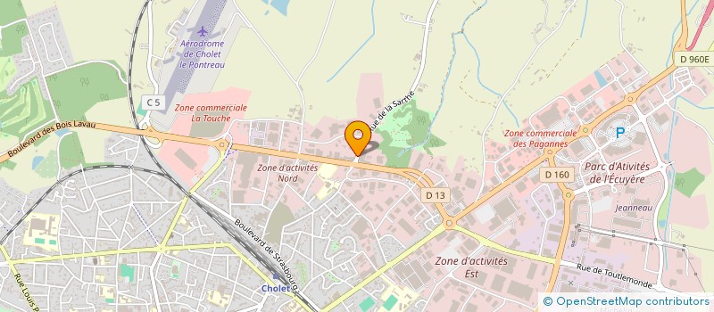 localisation de l'entreprise MLC MUTUELLE à CHOLET