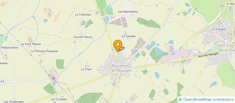 localisation de l'entreprise MLC PLAQUISTE à MAUGES-SUR-LOIRE