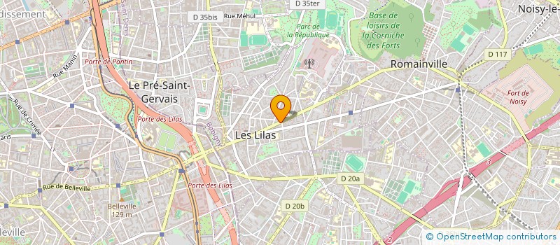 localisation de l'entreprise MLCB RENOVATION  LES LILAS