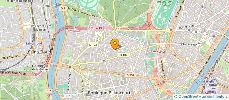 localisation de l'entreprise MLCDC HOLDING à BOULOGNE-BILLANCOURT