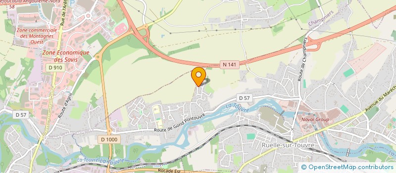 localisation de l'entreprise MLD CONSULT à RUELLE-SUR-TOUVRE