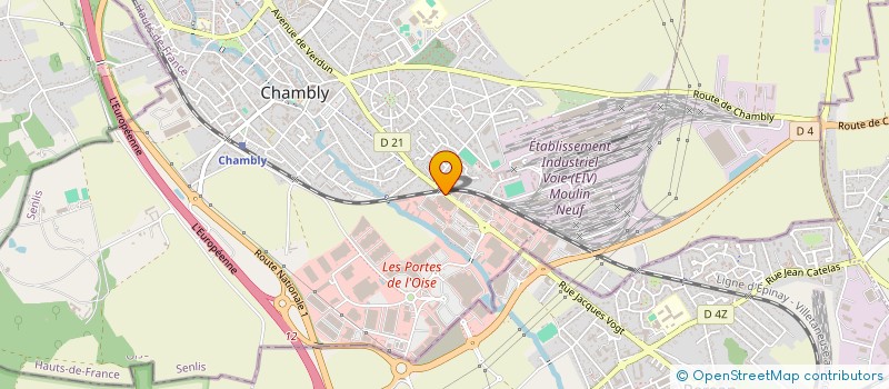 localisation de l'entreprise MLD DIFFUSION à CHAMBLY