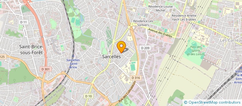 localisation de l'entreprise MLD HOUSE à SARCELLES