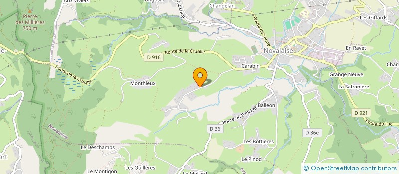 localisation de l'entreprise MLD ROSIERS  NOVALAISE