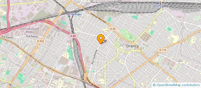 localisation de l'entreprise MLD TRANS à DRANCY
