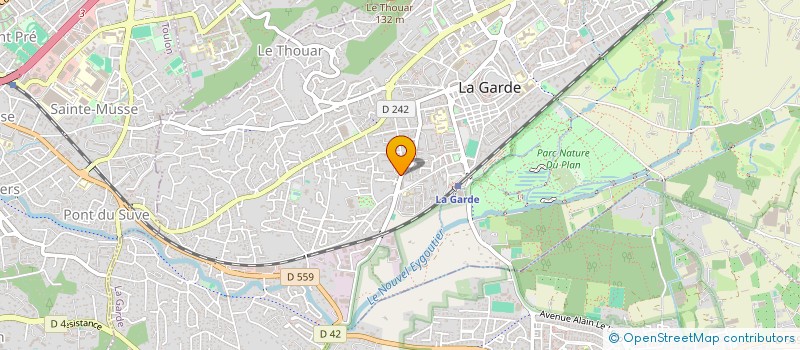 localisation de l'entreprise MLDA INVEST à LA GARDE