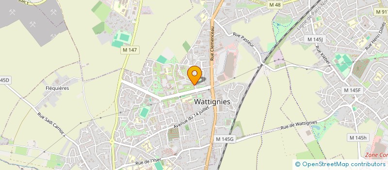 localisation de l'entreprise MLEG SERVICES  WATTIGNIES