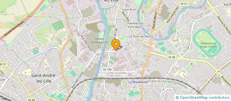 localisation de l'entreprise MLF  MARQUETTE-LEZ-LILLE