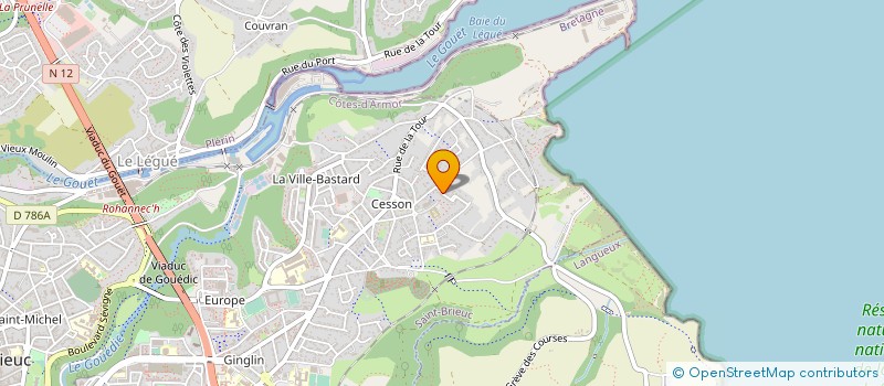 localisation de l'entreprise MLF IMMOBILIER à SAINT-BRIEUC