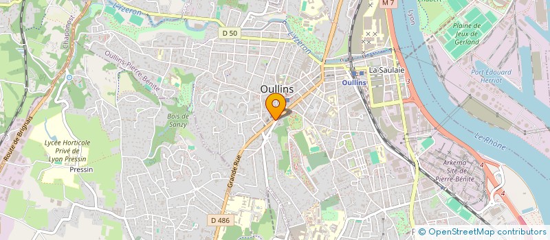 localisation de l'entreprise MLG  OULLINS-PIERRE-BENITE