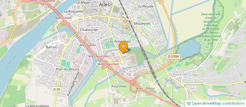localisation de l'entreprise MLG à ARLES