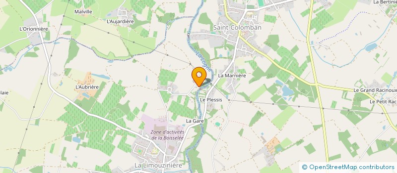 localisation de l'entreprise MLG COURTAGE  LA LIMOUZINIERE