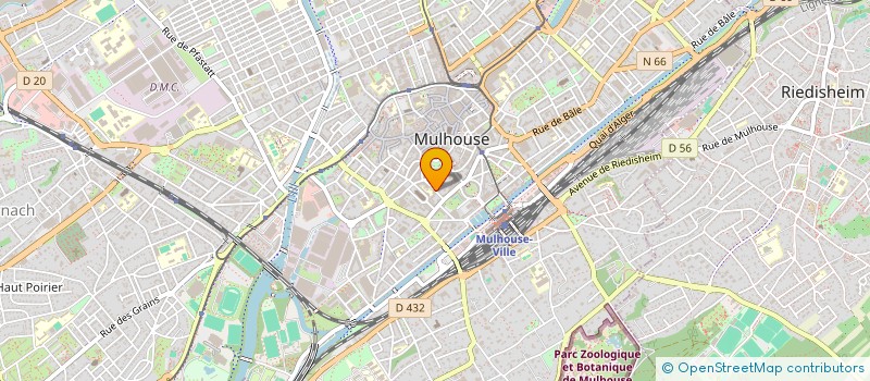 localisation de l'entreprise MLG FINANCES  MULHOUSE