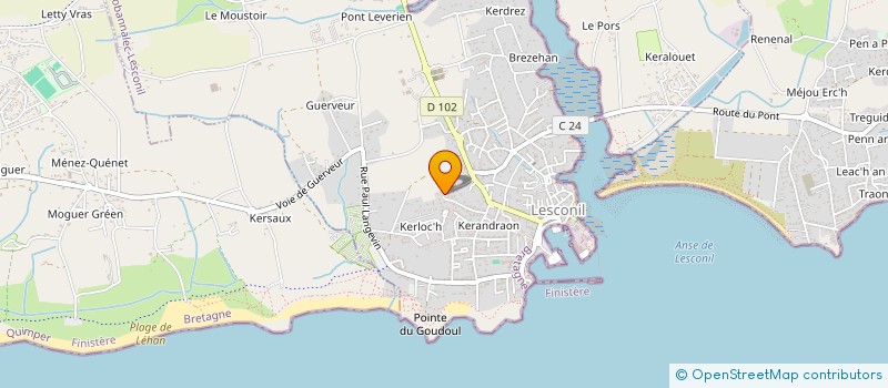 localisation de l'entreprise MLG IMMOBILIER  PLOBANNALEC-LESCONIL