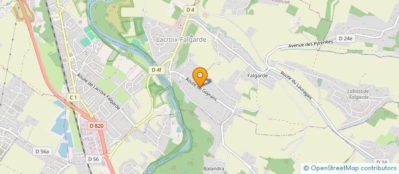 localisation de l'entreprise MLG RESSOURCES  LACROIX-FALGARDE