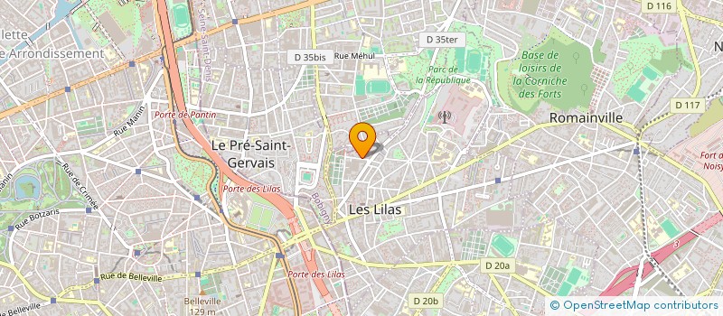 localisation de l'entreprise MLH à LES LILAS