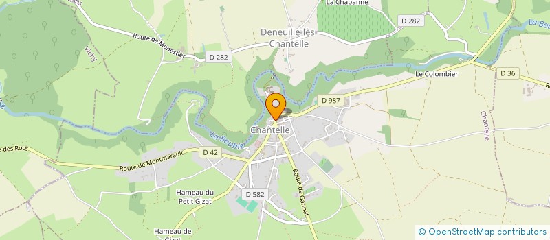 localisation de l'entreprise MLH HOLDING à VENDAT