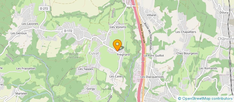 localisation de l'entreprise MLH HOLDING  CUVAT