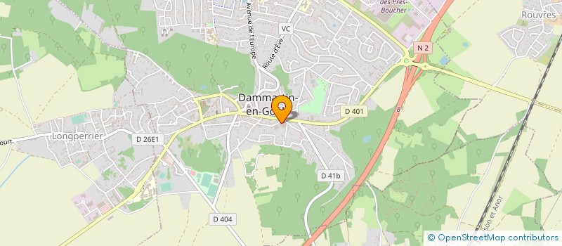 localisation de l'entreprise MLI DISTRIB à DAMMARTIN-EN-GOELE
