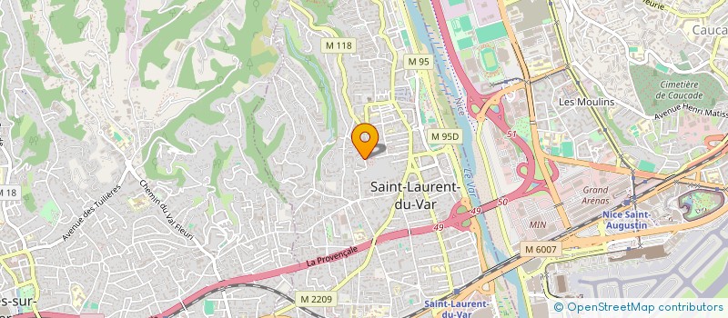 localisation de l'entreprise MLJ  SAINT-LAURENT-DU-VAR