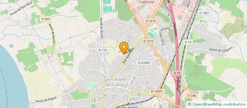 localisation de l'entreprise MLJ 999  SAINT-ANDRE-DE-CUBZAC