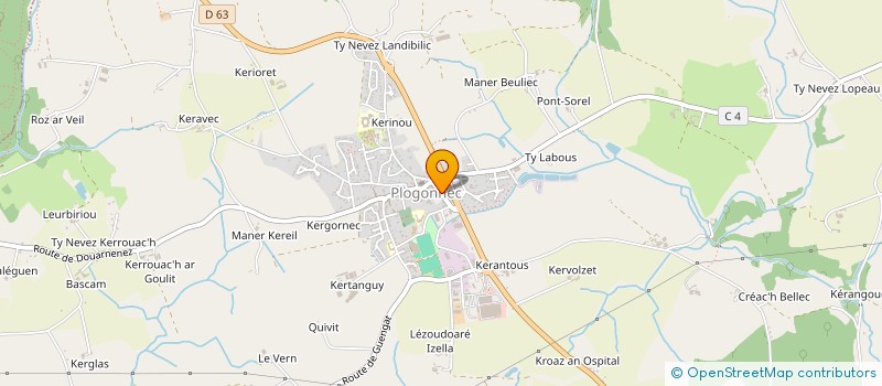 localisation de l'entreprise MLJ BREIZH  PLOGONNEC