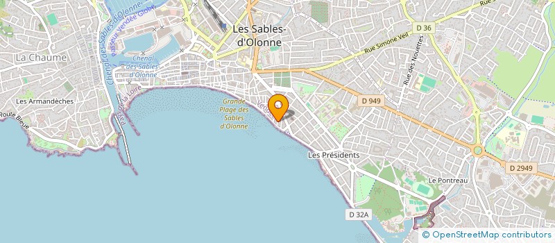 localisation de l'entreprise MLK à LES SABLES D'OLONNE