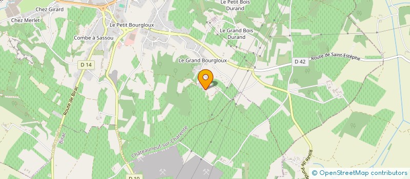 localisation de l'entreprise MLK à CHATEAUNEUF-SUR-CHARENTE