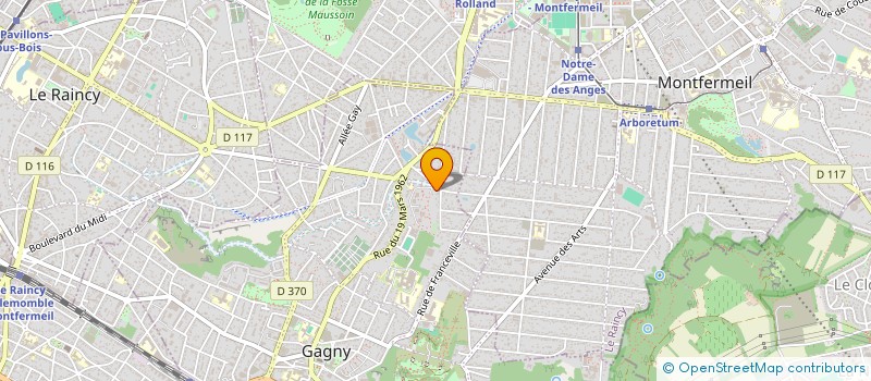localisation de l'entreprise MLK BAT  GAGNY