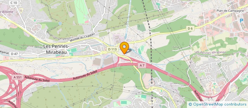 localisation de l'entreprise MLK CONSTRUCTION  LES PENNES-MIRABEAU