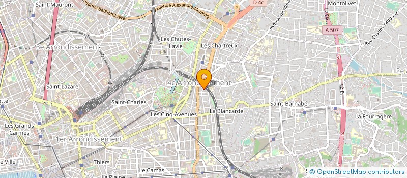 localisation de l'entreprise MLK PEINTURE à MARSEILLE