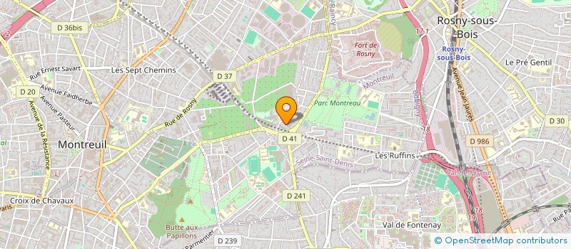 localisation de l'entreprise MLK VTC à MONTREUIL