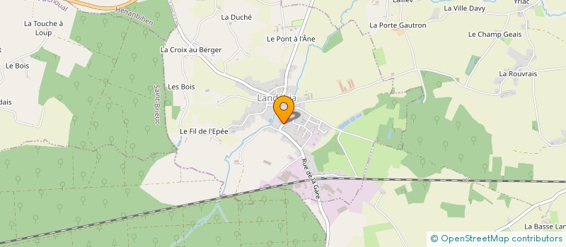 localisation de l'entreprise MLLE LA TOQUEE  LANDEBIA