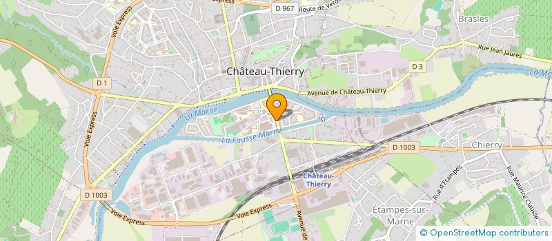 localisation de l'entreprise MLLEELEGANTE à CHATEAU-THIERRY
