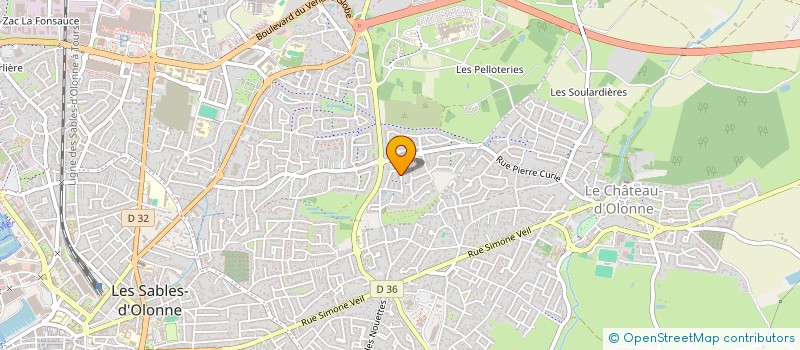 localisation de l'entreprise MLM  LES SABLES D'OLONNE