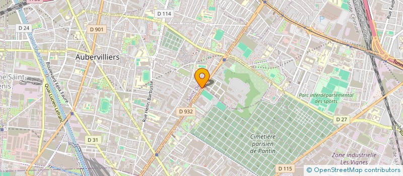 localisation de l'entreprise MLM  AUBERVILLIERS