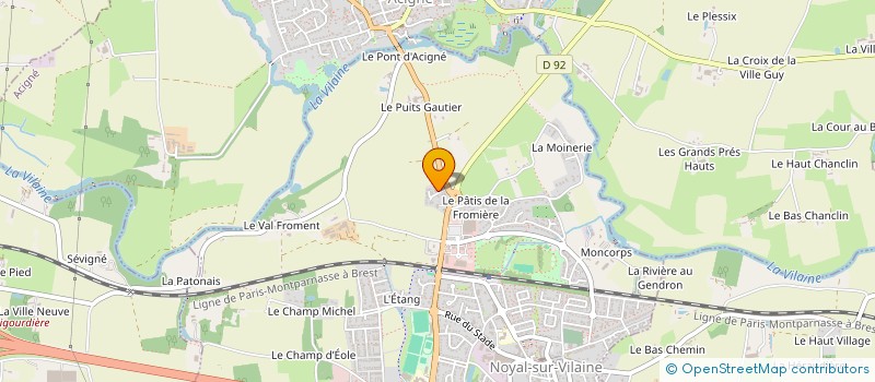 localisation de l'entreprise MLM AND KIDS  NOYAL-SUR-VILAINE