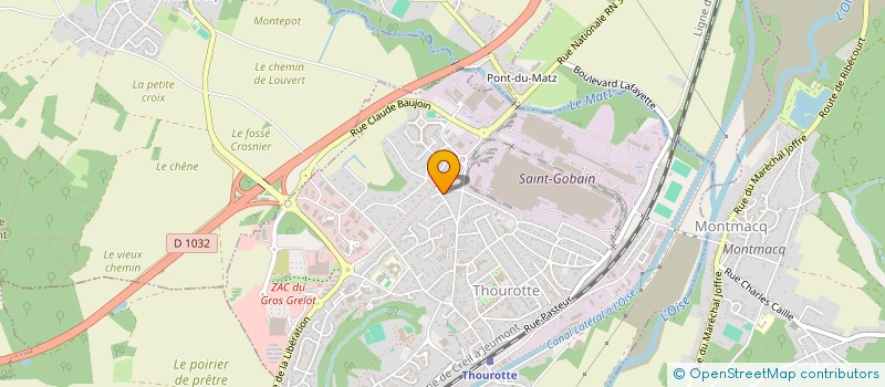 localisation de l'entreprise MLM ASSOCIES  THOUROTTE