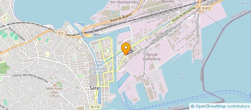 localisation de l'entreprise MLM DISTRI à SETE