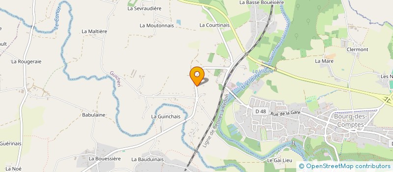 localisation de l'entreprise MLM FASHION DIFFUSION à GUICHEN