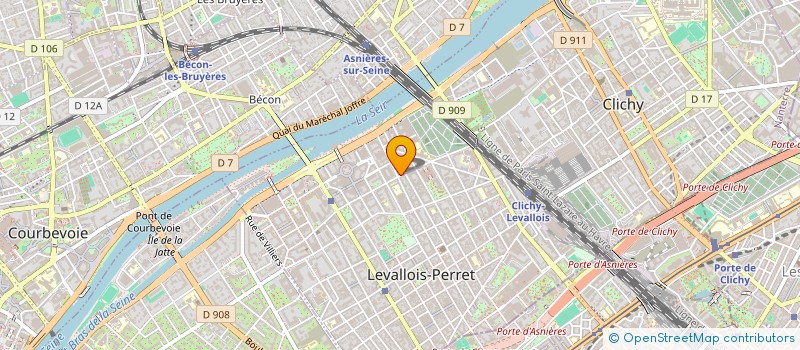 localisation de l'entreprise MLM IMMO à LEVALLOIS-PERRET