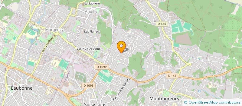 localisation de l'entreprise MLN IMMOBILIER  SOISY-SOUS-MONTMORENCY