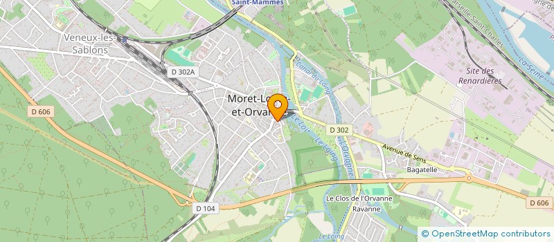 localisation de l'entreprise MLO FITDANCE à MORET-LOING-ET-ORVANNE