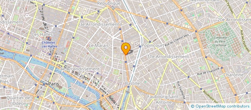 localisation de l'entreprise MLP à PARIS