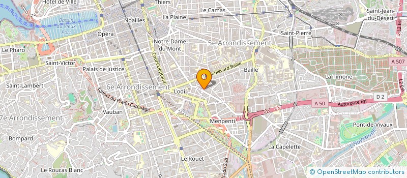 localisation de l'entreprise MLP à MARSEILLE